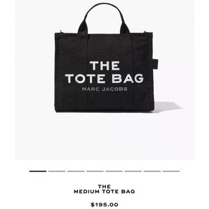 Marc Jacobs black tote bag. Does not come w/ strap.